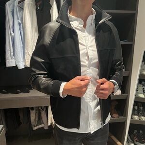 Theory Otis Reece Leather Jacket